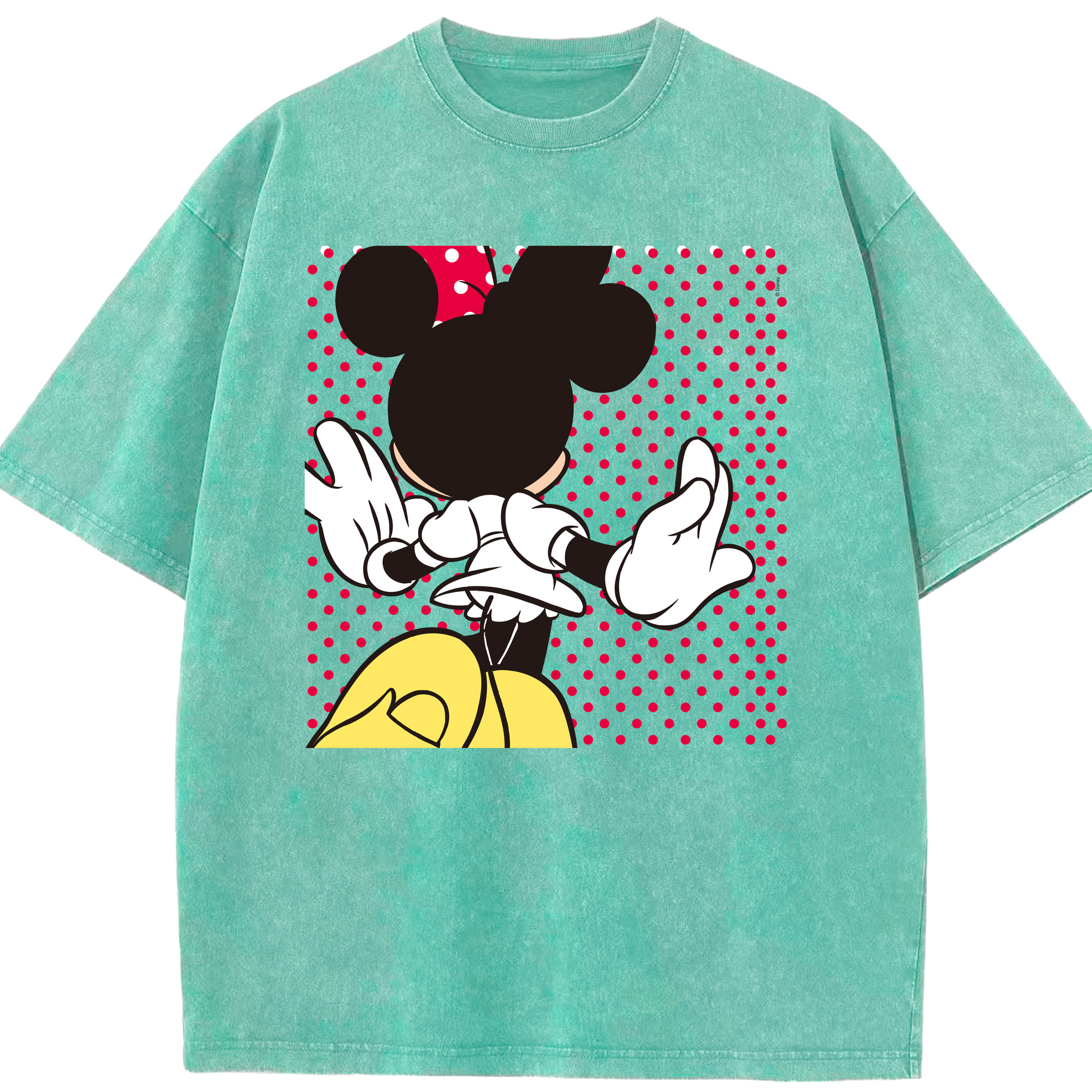 （画像用） ミッキーマウス Mickey Mouse 綿100% ヴィンテージ風 半袖Tシャツ（フロントプリント）